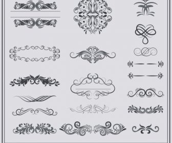 Documentos Elementos Decorativos Clássicos Europeus Curvas Simétricas