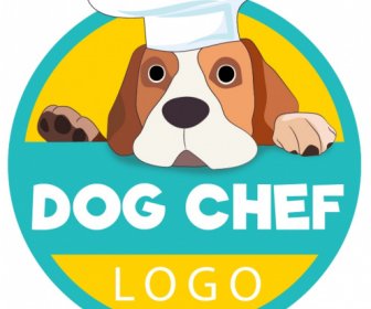 Hund-Logo-Vorlage Lustige Stil Dekor