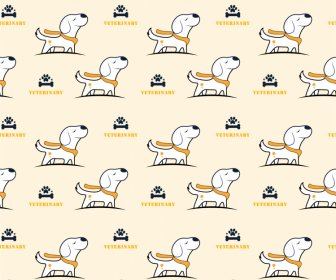  Dog Pattern Template Cute Repeating Sketch