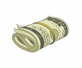 Dollar Money Icon 3d Sketch