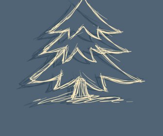 каракули Рождественская елка