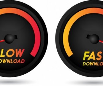 Dowload Speed Icons Design Velocímetro Preto