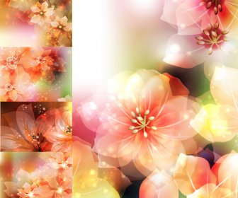Dream Flower Background Vector Graphic