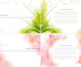 Dream Plant Side Backgrounds Vector Graphic