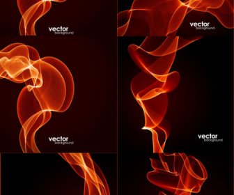 Dynamic Flame Lines Background Vector