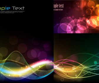 Dynamic Light Lines Background Vector