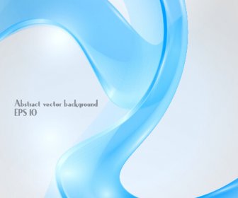 Dynamische Transparent Blue Ribbon Vektor Hintergrund