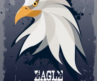 Eagle Background Retro Grunge Style