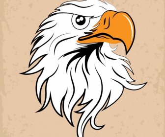 Eagle Head Icon Design Classical Style