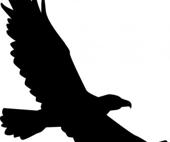鷹的輪廓向量插畫