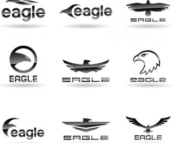 イーグルスのロゴの膨大なコレクションのベクトル
