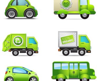 Eco Bio Verde Conjunto De Veículos