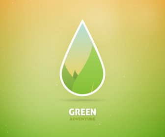พื้นหลังแนวคิดสีเขียว Eco