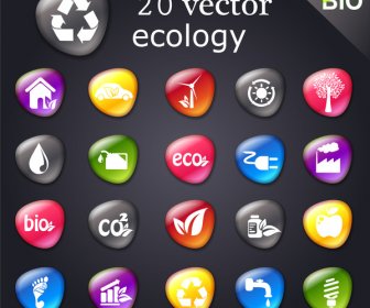 Conjunto De ícones De Ecologia