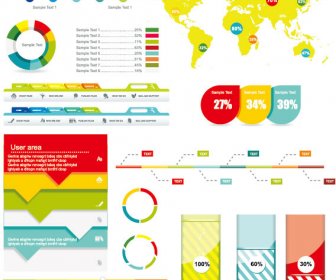 ekonomi Infografis desain elemen vektor grafis