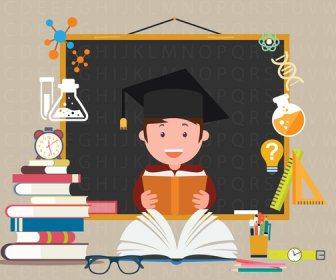 Education Background Design With Educational Elements