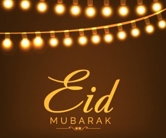 Eid Mubarak Celebrazioni Vettore Sfondo