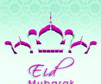 Eid Mubarak ลักษณะพื้นหลัง