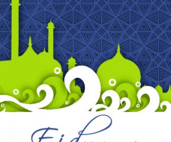 Eid Mubarak Gaya Latar Belakang