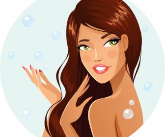 Elegant And Gorgeous Woman Vector