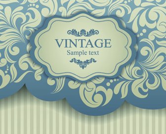 Vector De Diseño Elegante Invitaciones Estilo Vintage