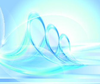 Elements Of Blue Glass Abstract Background Vector