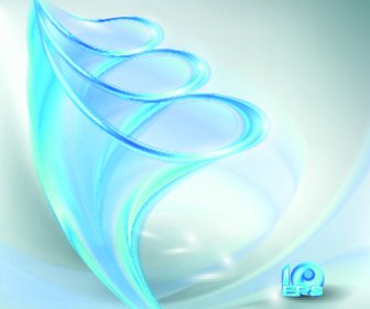 Elements Of Blue Glass Abstract Background Vector