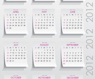 日曆 Grid13 設計向量集的元素