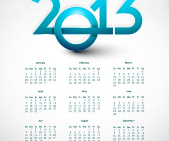 elemen desain calendar13 karya seni vektor