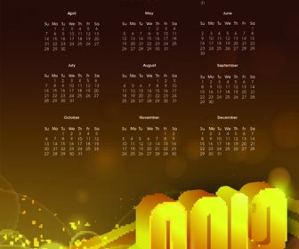 elemen desain calendar13 karya seni vektor