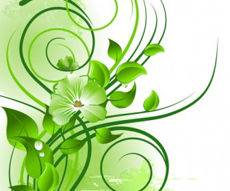 Elements Of Fresh Green Vector Backgrounds
