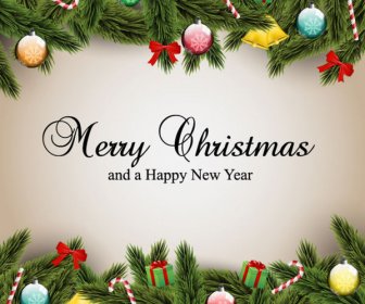 elemen merry christmas desain vektor seni