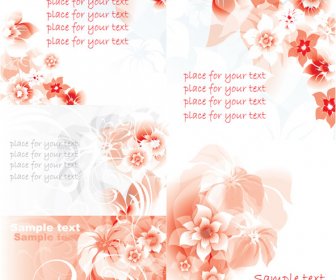 Elements Of Red Decorative Pattern Background Vector