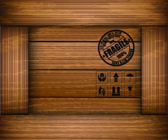 Elements Of Wooden Box Pattern Backgrounds Vector