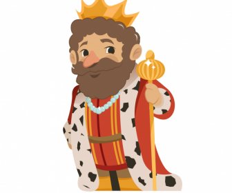 Kaiser-Ikone Cartoon-Charakter-Design
