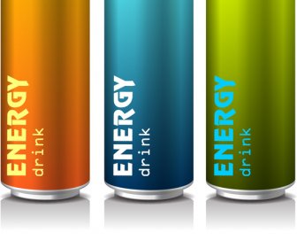 Energy Drink Water Cans