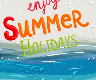 Genießen Sie Sommer-Urlaub-Hintergrund