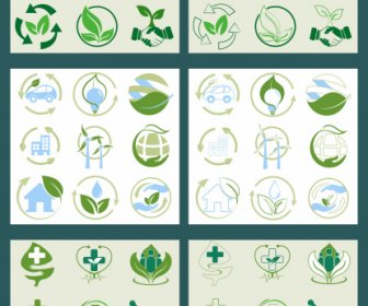окружающей среды медицинские знаки иконы зеленый плоский ручной эскиз