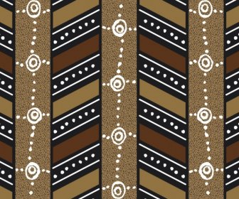 Ethnic African Pattern Hand Drawn Spots Decoration
