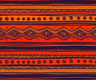 Vektor-Grafiken Im Ethnischen Stil Tribal Muster