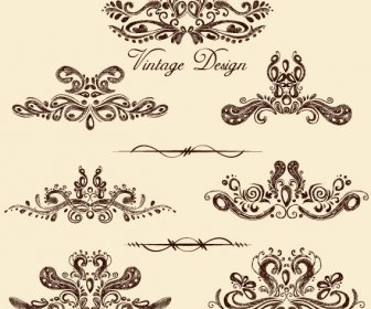 European Style Decorative Pattern Lacy Vector