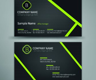 優秀なビジネス カード デザイン ベクトル