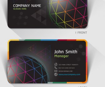 優秀な現代ビジネス カード ベクトル