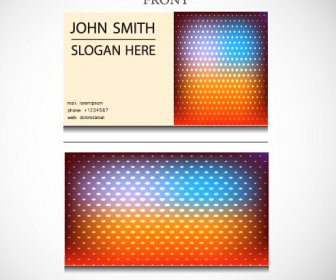 Exquisite Pattern Business Cards Vector Design