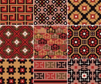 Fabric Seamless Patterns Design Set