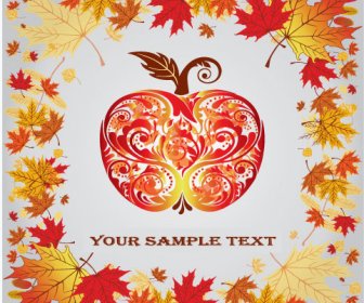 Fall Leaves Vector Background