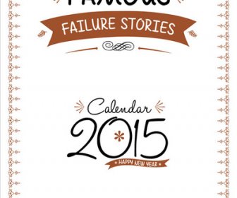有名な失敗話無料印刷可能なカレンダー 2015