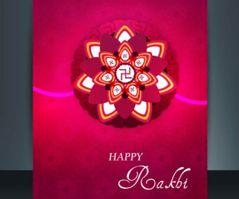 환상적인 다채로운 축 하 Raksha Bandhan 축제 디자인 일러스트 벡터
