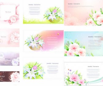 Fantasy Lily Background Vector