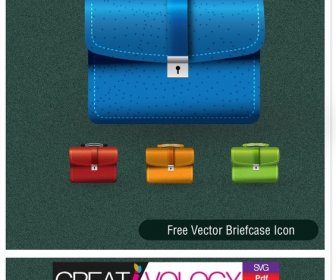 Parlak Gerçekçi Tasarım Renkli Moda çanta Simgeler